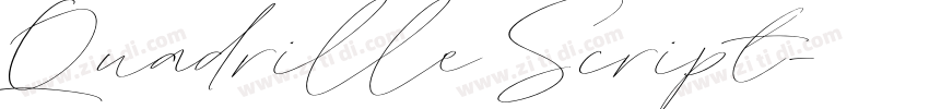 Quadrille Script字体转换